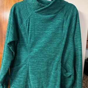 St. John's Bay Teal Cowl Neck Fleece Pullover
